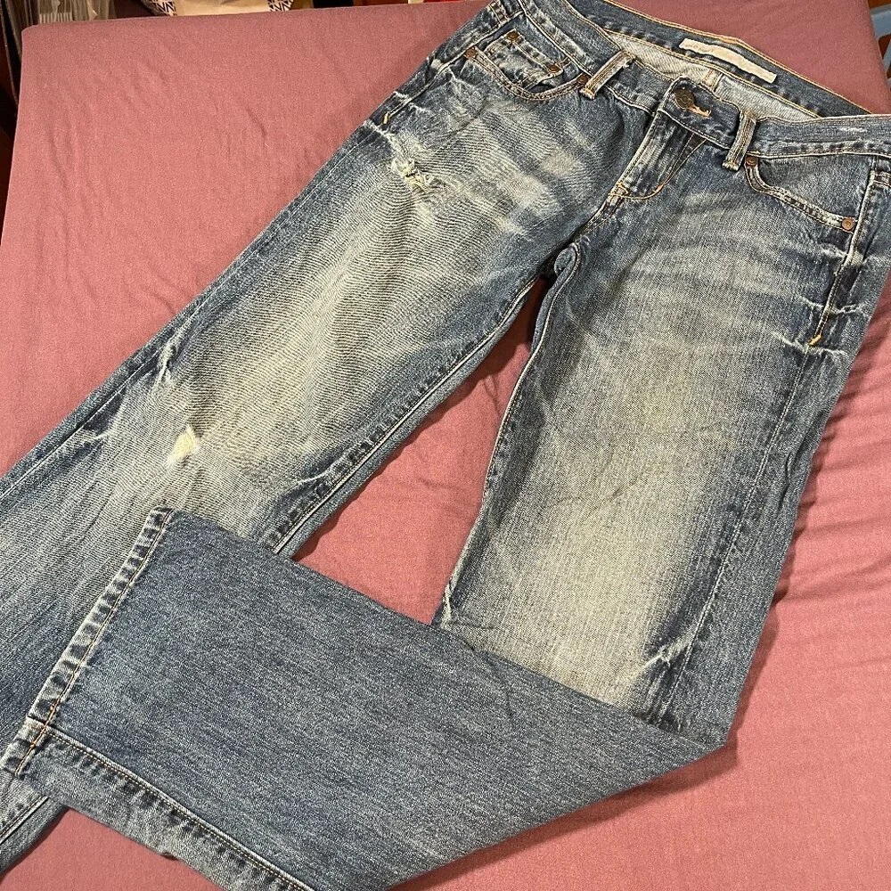 Old Navy Straight Leg Faded Blue Jeans - Size 2